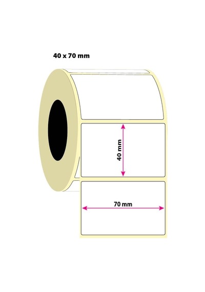 40x70 Termal Etiket 5 Rulo 5000 Adet Diğer