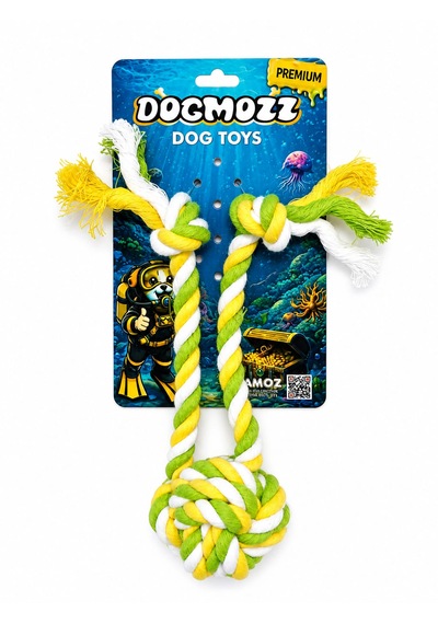 Dogmozz Premium 2 İpli Top Oyuncak 20 Cm