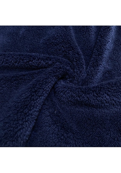 Mulberry Wellsoft Çift Kişilik Peluş Polar Televizyon Battaniyesi 220x230 Lacivert