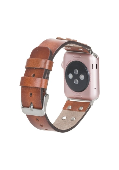 Apple Watch Uyumlu Deri Kordon Cross 42-44-45mm St Rst2e