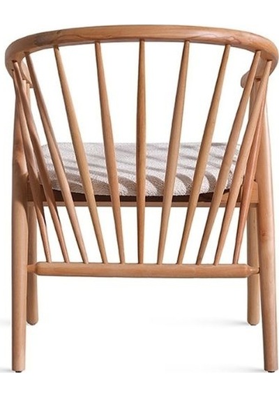 Helsa İskandinav Ahşap Sandalye Natural - Beyaz