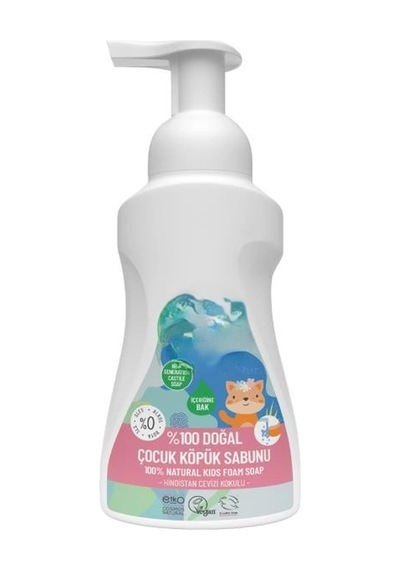 %100 Doğal Zeytinyağlı Kids Köpük Sabun 250 Ml Renkli