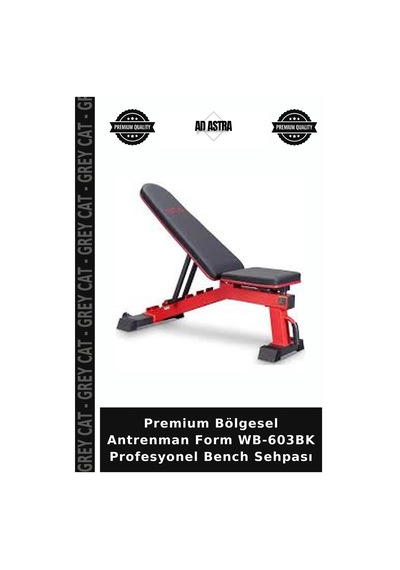 Premium Bölgesel Antrenman Form Wb-603bk Profesyonel Bench Sehpası