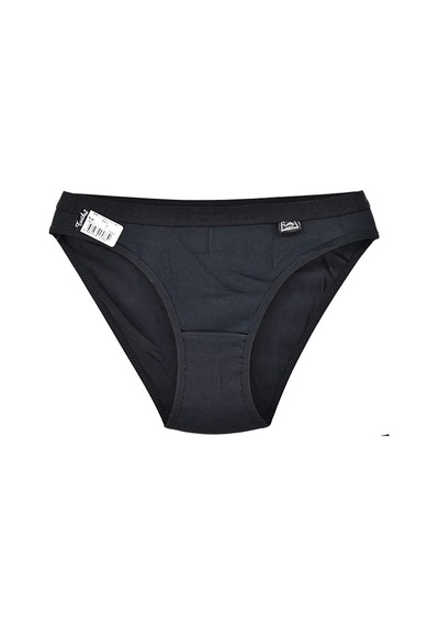 Tutku 12 'li Tutku Yazılı Bayan Bikini Külot Siyah Siyah