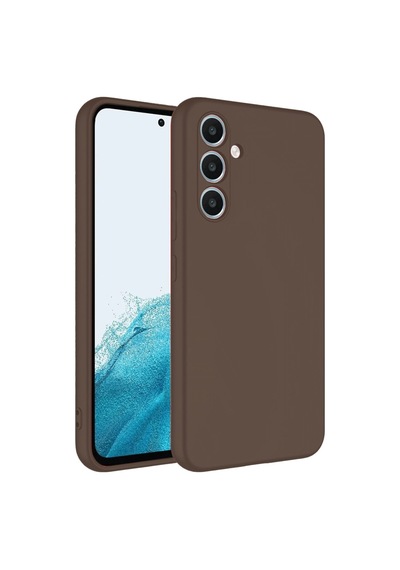 Samsung Galaxy Uyumlu, A16 5g Kılıf First Silikon - Kahverengi