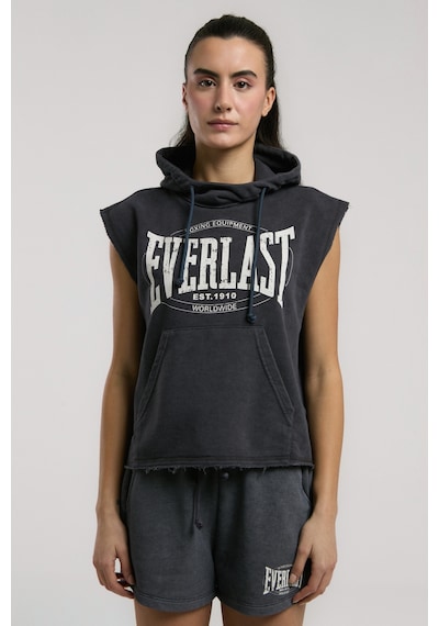 Everlast Authentic Boxing Wmn Oversize Antrasit Kadın Kolsuz Sweatshirt Antrasit