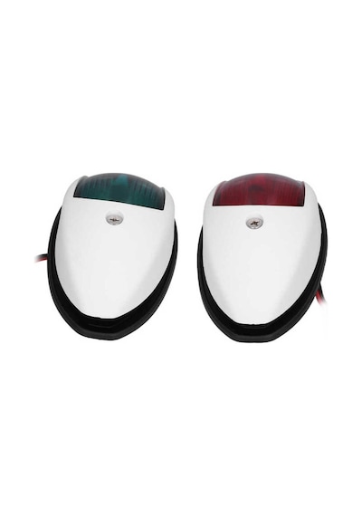 Tekne Seyir Feneri. 12v. Beyaz. Led İskele Sancak Feneri Takım
