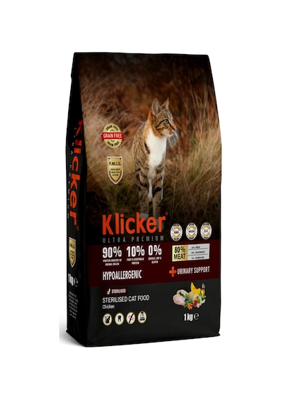 Klicker Tavuklu Kısır Yetişkin Kedi Maması 1 Kg