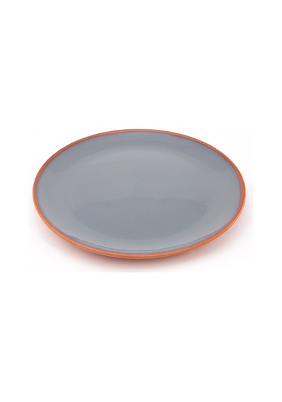 Seramik Sunum Tabağı 18 Cm Gri 4 Adet