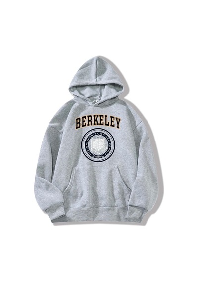 Uyguntarz Unisex Berkeley Baskılı Sweatshirt Gri