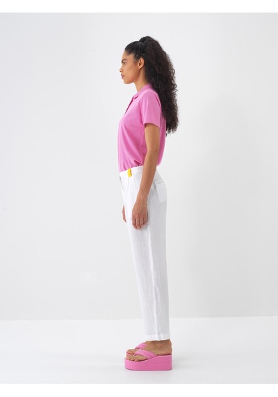 Xint Pembe Pamuk Dokulu Regular Fit Tişört 602334
