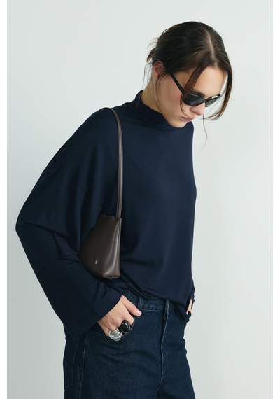 Suud Collection Lacivert Olivia Bluz