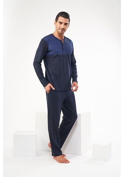 Pjs 22601 Erkek Uzun Kol Pijama Takımı