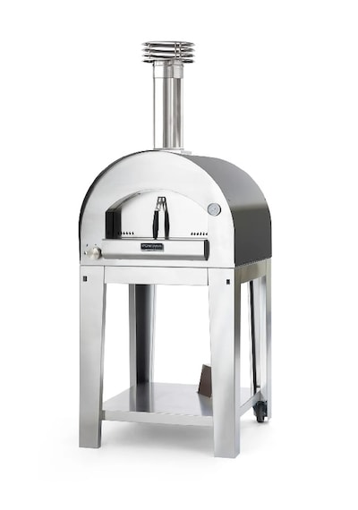 Fontana Forni Margherita Hybrid Gazlı Ve Odunlu Fırını Antrasit