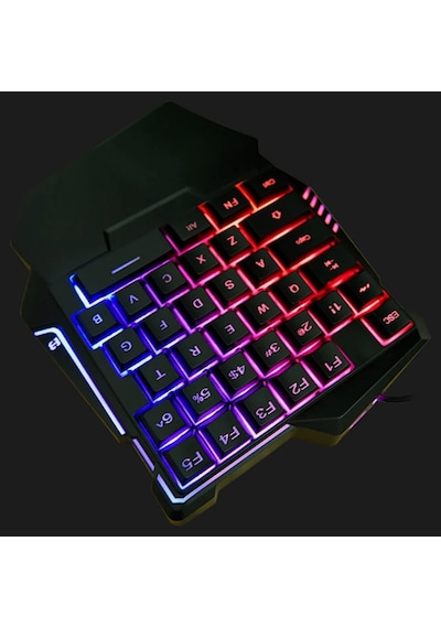 Hk Tech G7 Rgb Tek El 35 Tuşlu Kablolu Oyun Klavyesi
