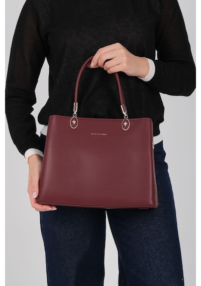 Silver Polo Sp1234 Kadın El Çantası Cilt Bordo-bordo