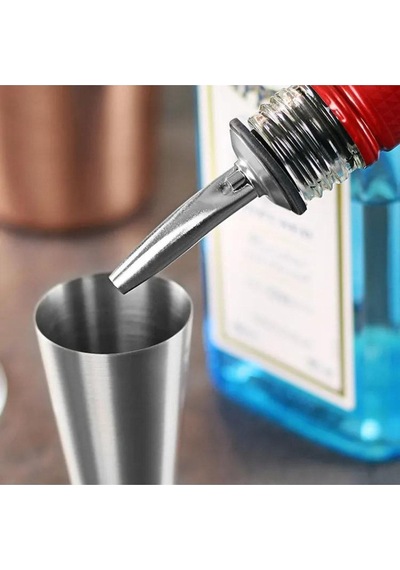 Çelik Şişe Akıtıcı Yağ, Sirke, Limon Ve Sos Akıtıcı Şarap Şişesi Bijon, 2 Adet Kauçuk Diğer