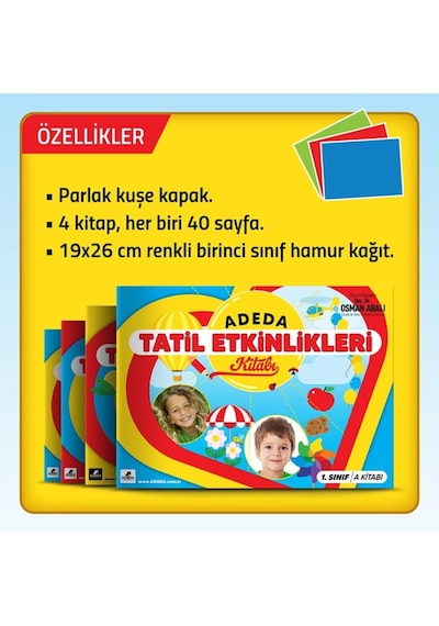 Adeda Tatil Etkinlikleri Kitabı-1.Sınıf