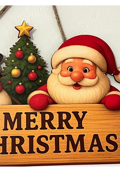 Merry Christmas Kapı Süsü /duvar Dekoru