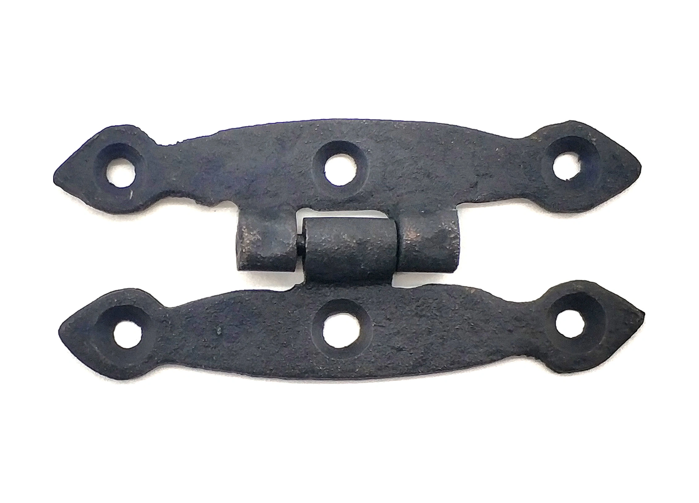 Antika Tarz Dekoratif Pirinç Dar Menteşe - 75x39 Mm, Oksit Renkli