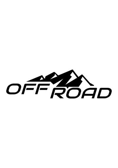 Karlı Tepe Dağ Off Road Oto Sticker Siyah 20 5,5 Cm