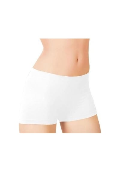 6 Adet Elite Life Bayan Dikişsiz Likralı Boxer Şort 830 Beyaz