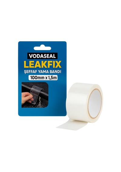 Vodaseal Leakfix Yama Bant, Şeffaf, 100mmx1,5m Diğer