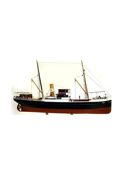 Türk Model 1/87 123 Bandırma Vapuru, 62 Cm. Ahşap Model Kiti-55132