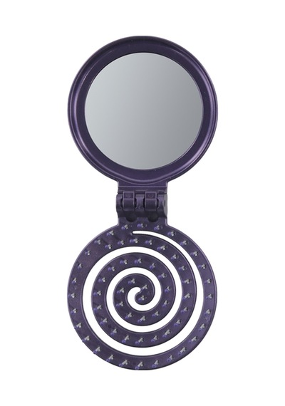 Proco Proco Beauty Makaron Metalik - Üç Boyutlu 3d Esnek Aynalı Çanta Boy Saç Fırçası - Compact Detangler