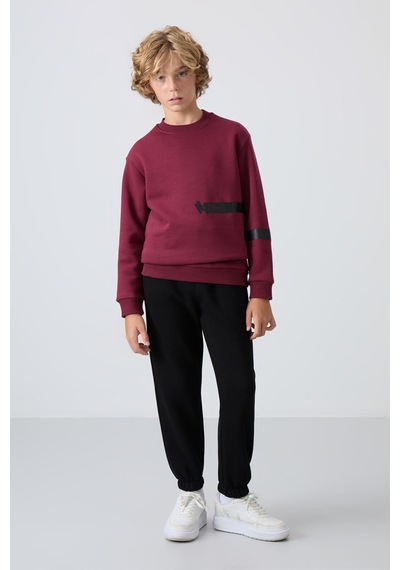 Tommylife Standart Fit Basic 2li Paket Siyah-bej Erkek Çocuk Eşofman Alt - 11225 Siyah - Beyaz