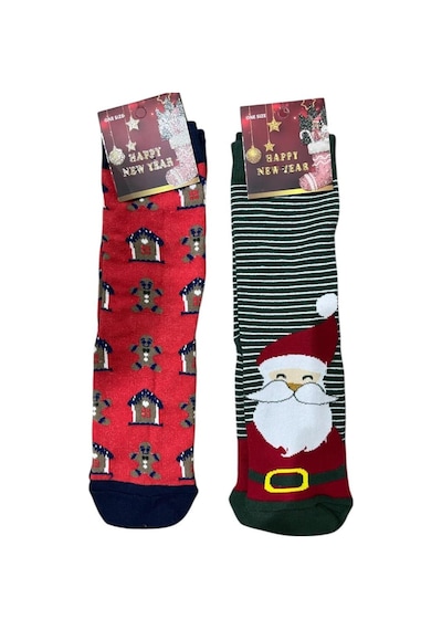 Bmt Bebek 12'li Yılbaşı Temalı Unisex Pamuklu Çorap Seti - One Size Standart Beden Çok Renkli Bmt Bebek 12'li Yılbaşı Temalı Unisex Pamuklu Çorap Seti - One Size Standart Beden Çok Renkli