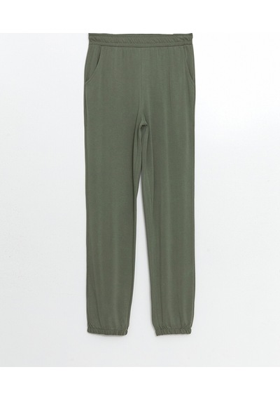 Lcwaıkıkı Classic Haki Beli Lastikli Kadın Jogger Eşofman Altı