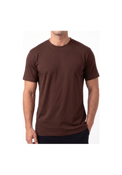 Bigmost Erkek 3'lü Set Premium Modal Kumaş Regular Fit Basic Tişört Kahve - Siyah - Krem