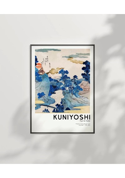 Çerçevesiz Poster Kuniyoshi Fuji No Yukei