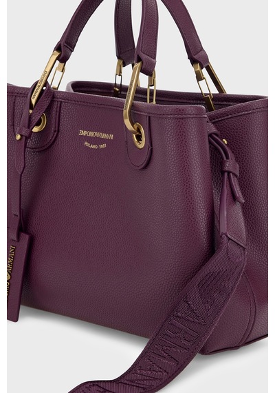 Emporio Armani Logolu Çıkarılabilir Askılı Çanta Kadın Çanta Ew000361 Af12036 Ma149 Mürdüm