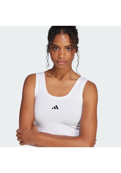 Adidas Essentials Small Logo Cotton Kadın Atlet C-adıjd0545b30a00 Beyaz