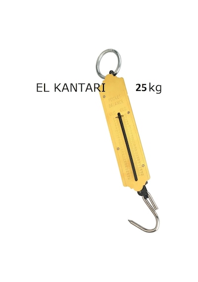 Mekanik Metal El Kantarı Tartı Terazi 25 Kg