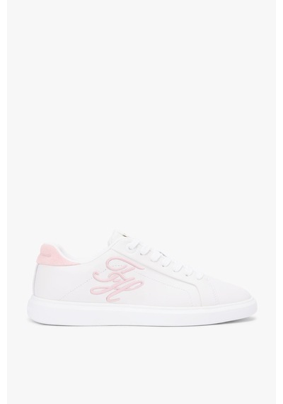 Th Kadın Icon Court Script Beyaz-pembe Sneaker-13841 Beyaz