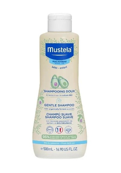 Mustela Avokado Özlü Gentle 50 Shampoo 500 Ml + Mustela Vitamin Barrier 1.2.3 Pişik Kremi 50 Ml
