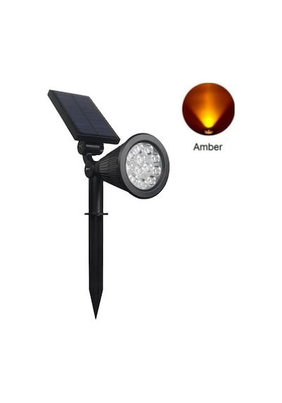 Forlife 18watt Solar Çim / Bahçe Aydınlatma Armatürü Amber Işık