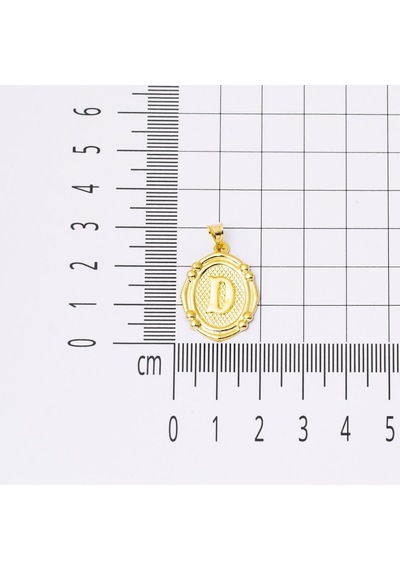 14 Ayar İtalyan D Harfi Altın Kolye Klımy14k28905