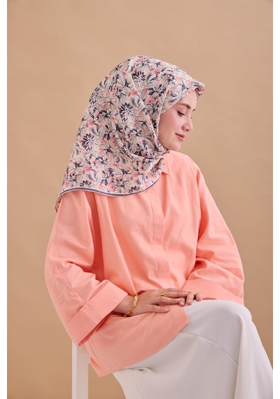 Silk Home Twill İpek Eşarp 11477-19 Ekru, Gümüş, Pembe, Çelik Mavi, Su Yeşili