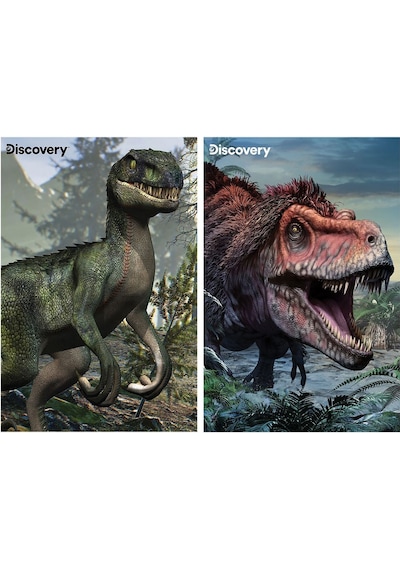 Prime 3d Discovery Tarbosaurus Ve Velociraptor İkili Puzzle 200 Parça 10231