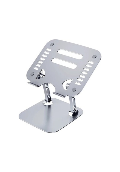 Ally T602 Ayarlanabilir Katlanır Isı Havalandırmalı Alüminyum Laptop Standı- 5775 Renk: Gümüş