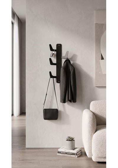 Orret Home Yapışkanlı Dikey Askılık 6 Kancalı Kaktüs Tasarım Duva Metal