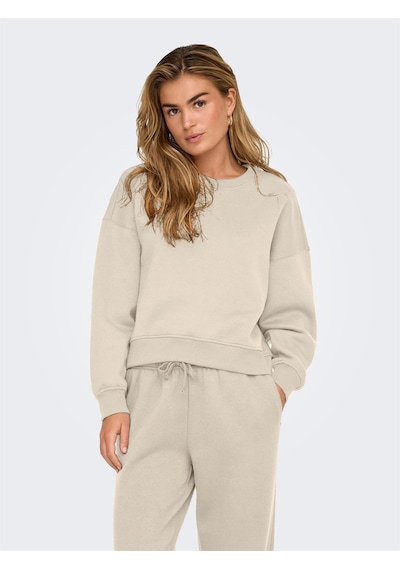 Only Onlbest Lıfe L/s Crew Neck Swt Noos Kadın Gray Sweatshirt - 15338727 Gri