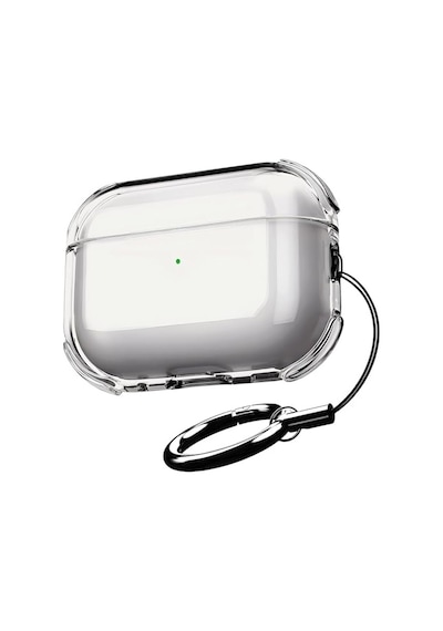 Airpods Pro 3 İçin Ultra Şeffaf Silikon Kılıf Darbe Emici Köşeler İle Mükemmel Koruma Ve Yüksek Kaliteli Taşıma Karabinalı Airpods Pro 3. Nesil Kılıfı Gri Şeffaf, Airpods Pro 3