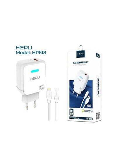 Hepu Hp-618 18 Watt Apple Uyumlu iPhone Şarj Seti