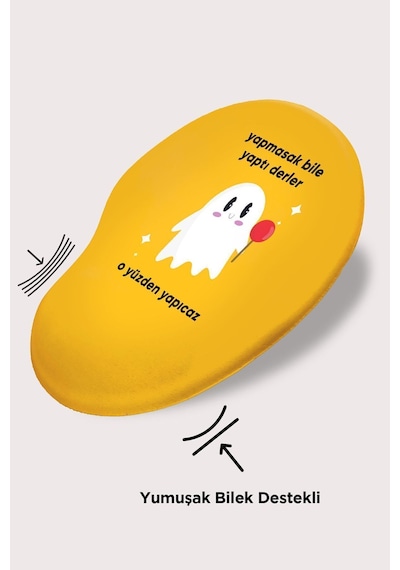 Mouse Pad Baskılı Bilek Destekli Yaptı Derler Mousepad