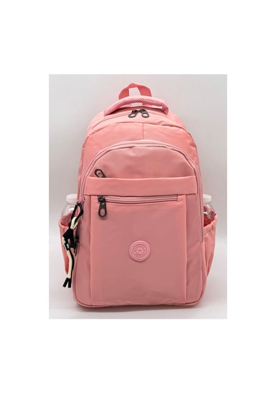 Günlük Sırt Çantası Unisex Suya Dayanıklı Pudra Renk Okul Çantası 2300 Pudra Pembe